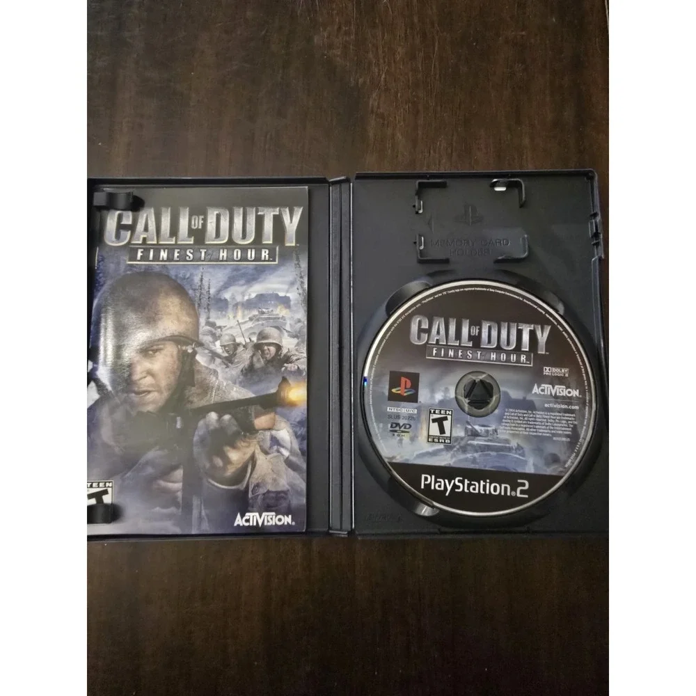 Call of Duty: Finest Hour (Black Label) - Playstation 2 PS2 Game - Tested